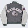 80’s La Raiders Gray And Cream Wool Varsity Jacket - Image 4