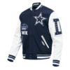 Dallas Cowboys Old English Wool Varsity Jacket - Image 2