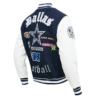 Dallas Cowboys Old English Wool Varsity Jacket - Image 5
