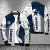 Dallas Cowboys White Bomber Jacket