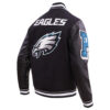 Philadelphia Eagles Mashup Rib Wool Varsity Jacket - Image 3