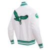 Philadelphia Eagles Retro Classic White Satin Jacket - Image 2