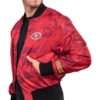 San Francisco 49ers Nfl Mens Camo Bomber Jacket - Image 3
