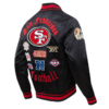 San Francisco 49ers Old English Satin Jacket - Image 3