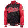 San Francisco 49ers Black and Red Satin Jacket