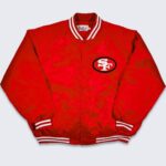 San Francisco 49ers Vintage 80s Red Satin Jacket